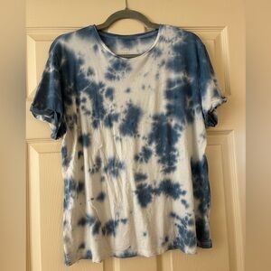 Blue Hand Tie Dyed T-Shirt